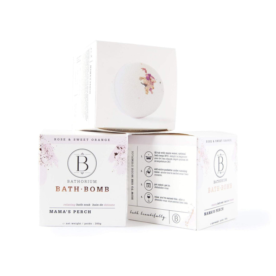 Mama's Perch ROSE + GERANIUM RELAXING FLORAL BATH BOMB Regular price