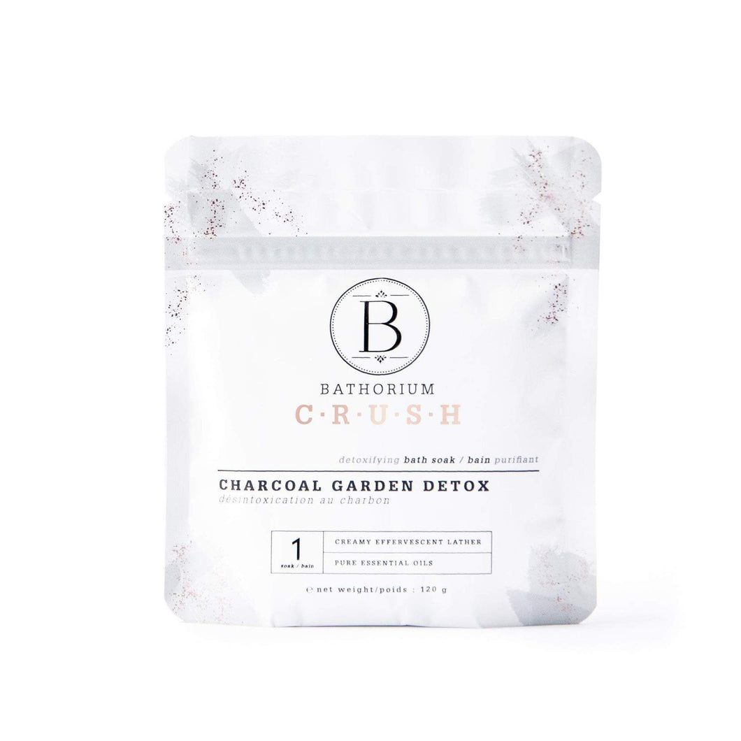 Charcoal Garden Detox Crush ORGANIC BAMBOO CHARCOAL & EPSOM SALT BATH SOAK