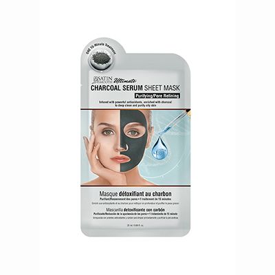 SATIN SMOOTH, CHARCOAL SERUM SHEET MASK